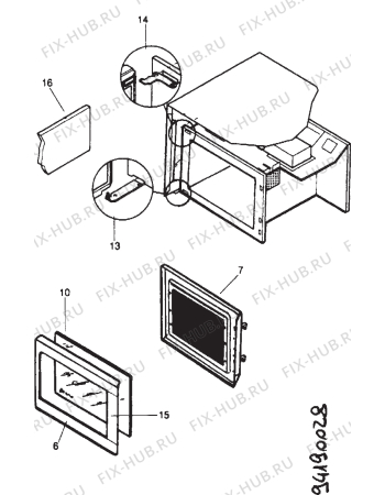 Взрыв-схема микроволновой печи Electrolux EMC2610 LOT2 - Схема узла Section 2