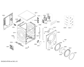 Схема №1 WD15G442EU iSensoric с изображением Наклейка с пояснениями для стиралки Siemens 00634905