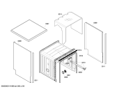 Схема №1 SGS43E22TC с изображением Передняя панель для посудомоечной машины Bosch 00663350