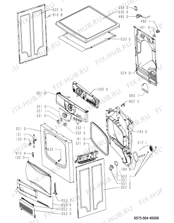 Схема №1 AWZ 664 с изображением Декоративная панель для сушилки Whirlpool 481245212822