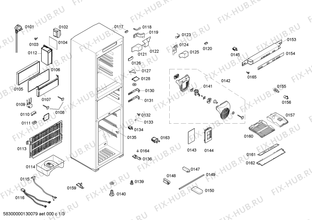 Схема №1 KG29WP00GB с изображением Клавиатура для холодильника Siemens 00608385