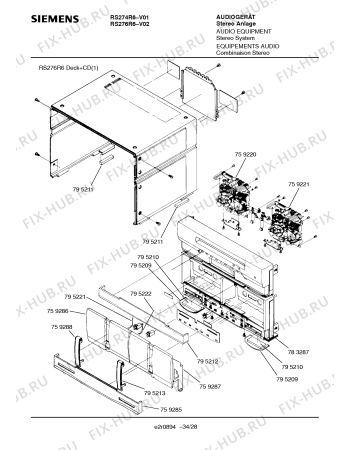 Схема №3 RS274R6 с изображением Лентопротяжный механизм для жк-телевизора Siemens 00759220