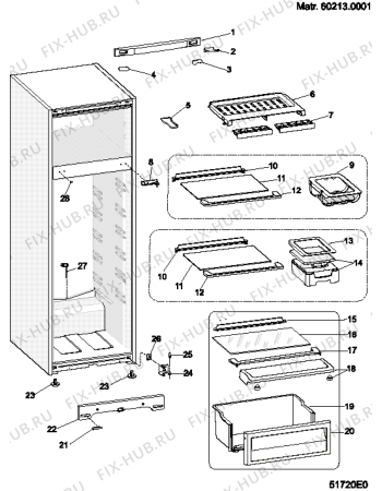 Взрыв-схема холодильника Ariston MTM1622VWBFR (F039525) - Схема узла