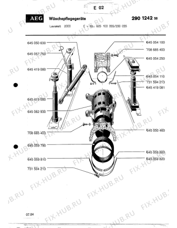 Взрыв-схема посудомоечной машины Aeg LAV2000 - Схема узла Section3