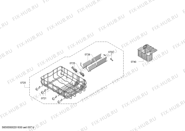 Взрыв-схема посудомоечной машины Bosch SPI25CS02E, Silence Plus - Схема узла 06