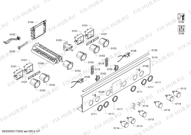 Схема №1 HCE644663R с изображением Фронтальное стекло для духового шкафа Bosch 00770610