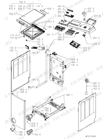 Схема №1 ITWE 71252 W (EU) с изображением Микромодуль для стиралки Whirlpool 488000520398