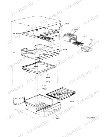 Схема №1 WBM 482 с изображением Другое для холодильной камеры Whirlpool 481246228057