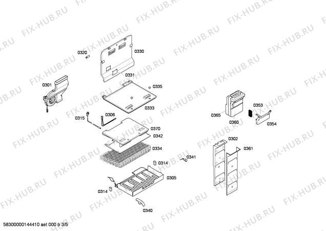 Схема №1 KDN40A20 с изображением Рамка для холодильной камеры Bosch 00612833