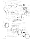 Схема №1 AWO/D 7214 с изображением Блок управления для стиралки Whirlpool 481010716052