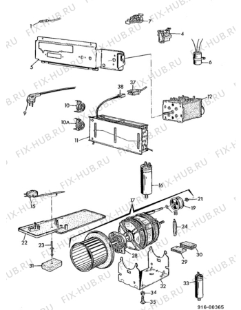 Взрыв-схема стиральной машины Faure LSK307W - Схема узла Electrical equipment