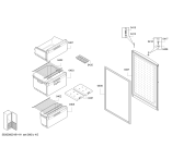Схема №1 KGN36XW21R с изображением Дверь морозильной камеры для холодильника Bosch 00145491