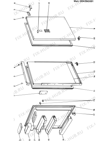 Схема №1 SKMU1650 (F000517) с изображением Рамка для холодильной камеры Indesit C00017977