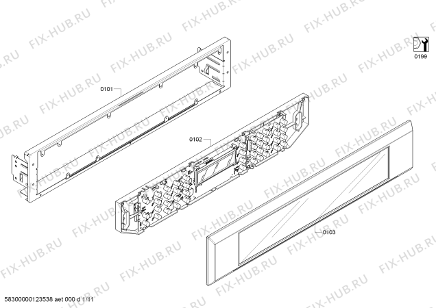 Схема №1 MEMCW271ES с изображением Скоба для плиты (духовки) Bosch 00615774