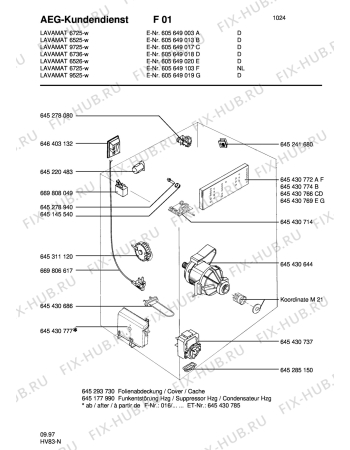 Взрыв-схема стиральной машины Aeg LAV6526 - Схема узла Electrical equipment