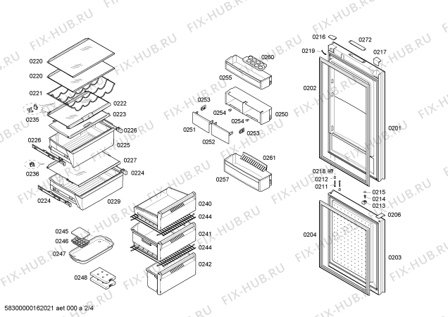 Схема №1 KG36NST40 с изображением Клеммная коробка для холодильной камеры Bosch 00654615