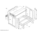 Схема №1 3HT628XD с изображением Фронтальное стекло для духового шкафа Bosch 00478824