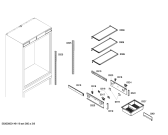Схема №1 B36IT71SN с изображением Цокольная панель для холодильной камеры Bosch 00244598