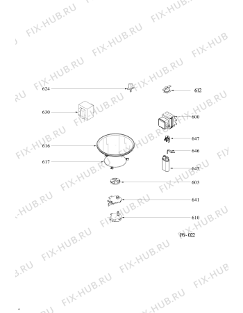 Взрыв-схема плиты (духовки) Hotpoint-Ariston MWK434XHA (F074359) - Схема узла