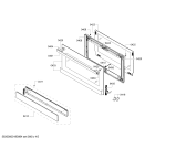 Схема №1 HSG736257I с изображением Крепеж для плиты (духовки) Bosch 10000415