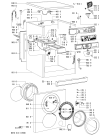 Схема №1 AWM 6105 с изображением Рукоятка для стиралки Whirlpool 481249818665