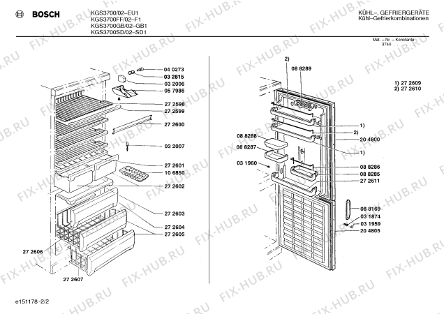 Схема №1 KGS3700GB с изображением Модуль для холодильника Siemens 00088810