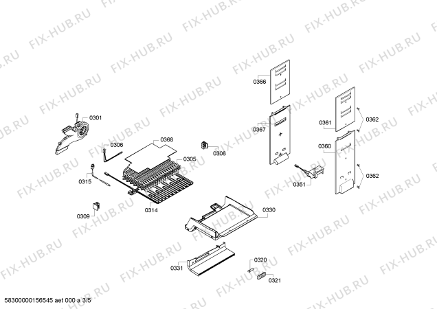 Схема №1 KG57NP72NE с изображением Рамка для холодильной камеры Siemens 00654502