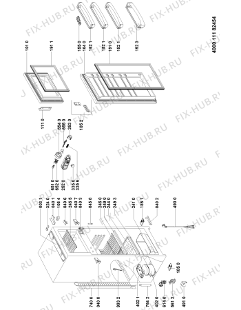 Схема №1 T 16 A1 D/I с изображением Запчасть для холодильника Whirlpool 481010810278