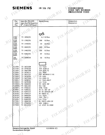 Схема №2 FM5628 с изображением Интегрированный контур для видеоэлектроники Siemens 00733658
