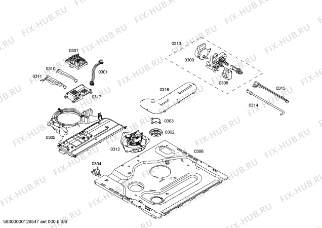 Схема №1 P1HCB89625 с изображением Стеклокерамика для духового шкафа Bosch 00246513