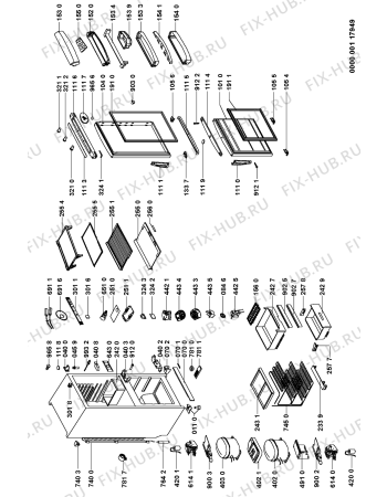 Схема №1 ARZ 8960/H с изображением Заглушка для холодильника Whirlpool 481244079065