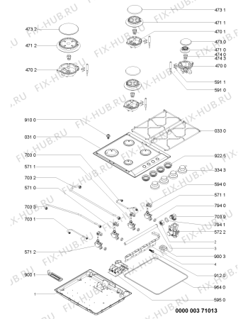 Схема №1 201.105.02 с изображением Втулка для плиты (духовки) Whirlpool 480121103284