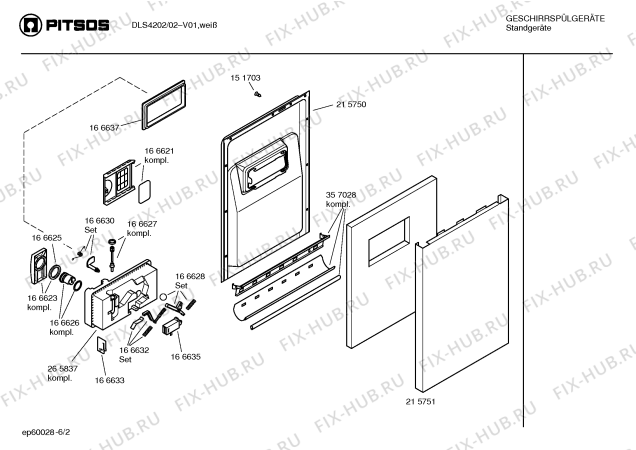 Схема №1 DLS4202 с изображением Инструкция по эксплуатации для посудомойки Bosch 00527922