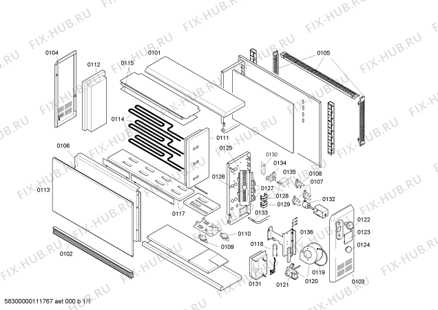 Схема №1 46/1845 FM42C с изображением Изоляция для стиралки Bosch 00243585