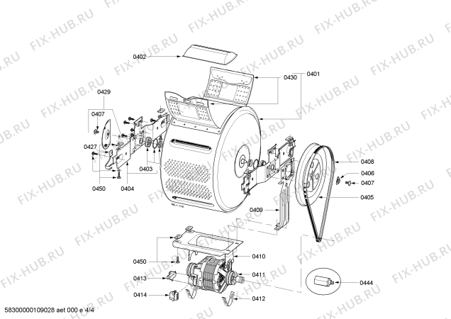 Взрыв-схема стиральной машины Balay 3TL950CE Balay TL950CE - Схема узла 04