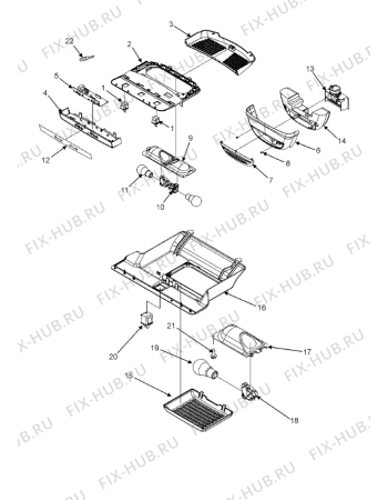 Схема №2 KRFC9030 (F090449) с изображением Ветродув для холодильной камеры Indesit C00315704