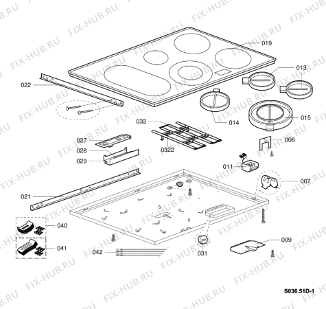 Схема №1 EKA 6486 IN RE с изображением Втулка для электропечи Whirlpool 482000009445