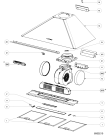 Схема №1 HI9BK (F018148) с изображением Трубка для стиралки Indesit C00063936