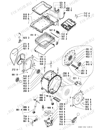 Схема №1 254 354 TOP 1200 L с изображением Обшивка для стиралки Whirlpool 481245212237