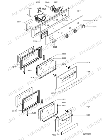 Схема №1 AKS952IX1 (F091123) с изображением Руководство для плиты (духовки) Indesit C00363029