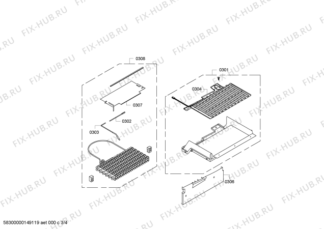 Схема №1 K5890X3 с изображением Кронштейн для холодильной камеры Bosch 00621278