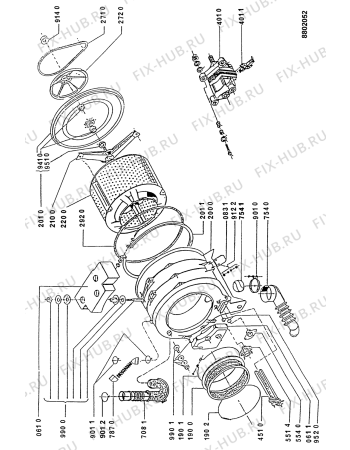 Схема №1 AWG 770/7/01 с изображением Криостат для стиралки Whirlpool 481928238035