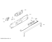 Схема №1 SGS09T06EU с изображением Рамка для посудомойки Bosch 00666364