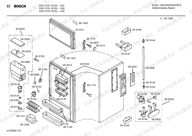 Схема №1 NFP2401FW с изображением Дверь для холодильника Bosch 00232534