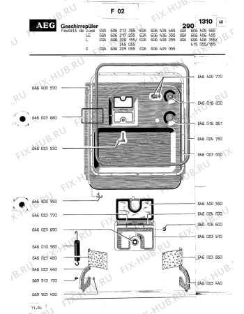 Взрыв-схема посудомоечной машины Aeg DELUXE UGA WS - Схема узла Section3