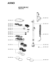 Схема №1 AX2013B1/AC с изображением Рукоятка для мини-пылесоса Seb RS-BP2162