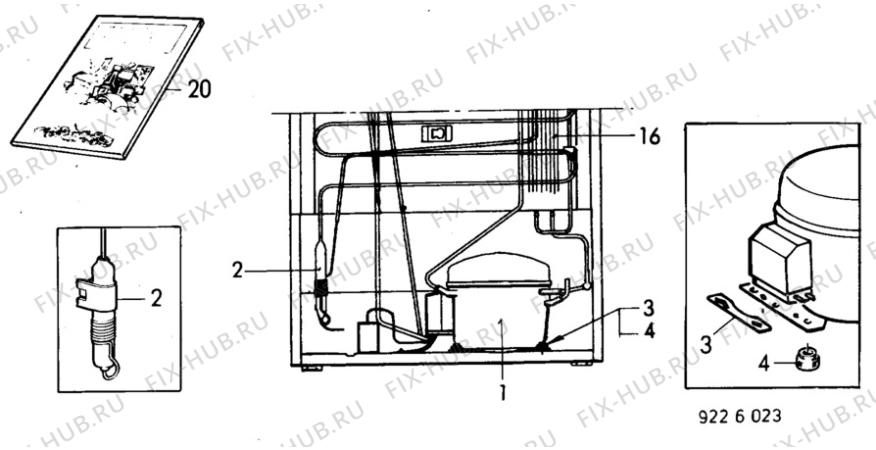 Взрыв-схема холодильника Privileg P3946 - Схема узла C10 Cold, users manual