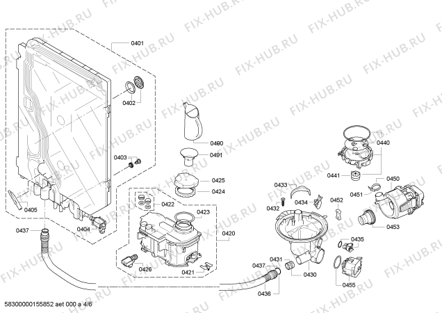 Схема №1 SMS69T26EU с изображением Передняя панель для посудомойки Bosch 00706384