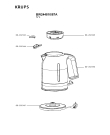 Схема №1 BW244810/87A с изображением Крышка для чайника (термопота) Krups SS-202343