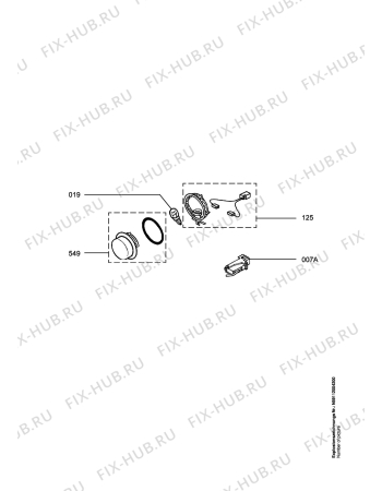 Схема №1 ESF6246W с изображением Микромодуль для посудомойки Aeg 973911236232014